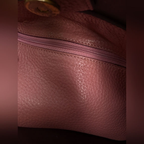 Melrose and Market Pink and Burgundy Tote Bag - Picture 4 of 5